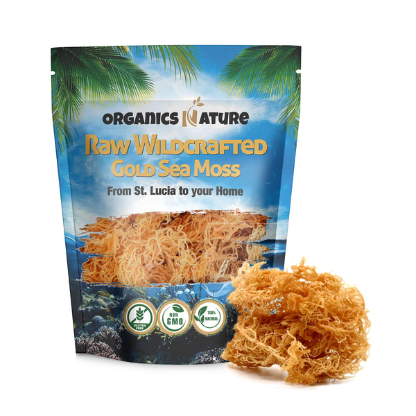 Raw wildcrafted sea moss Organics Nature