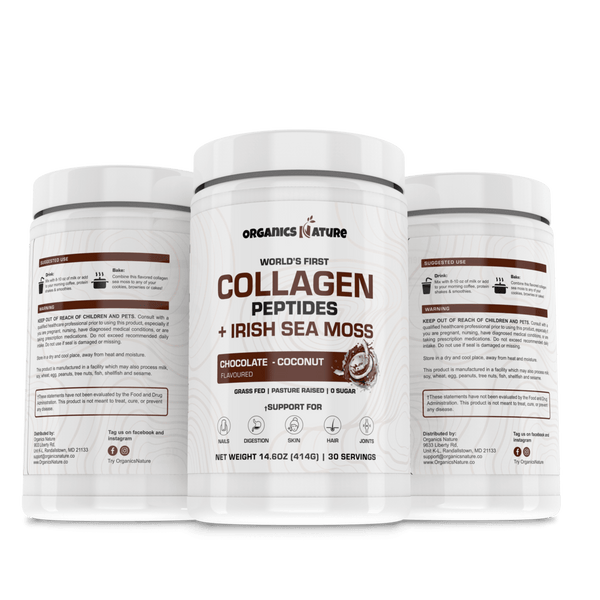 Sea moss and collagen powder chocolate coconut flavour