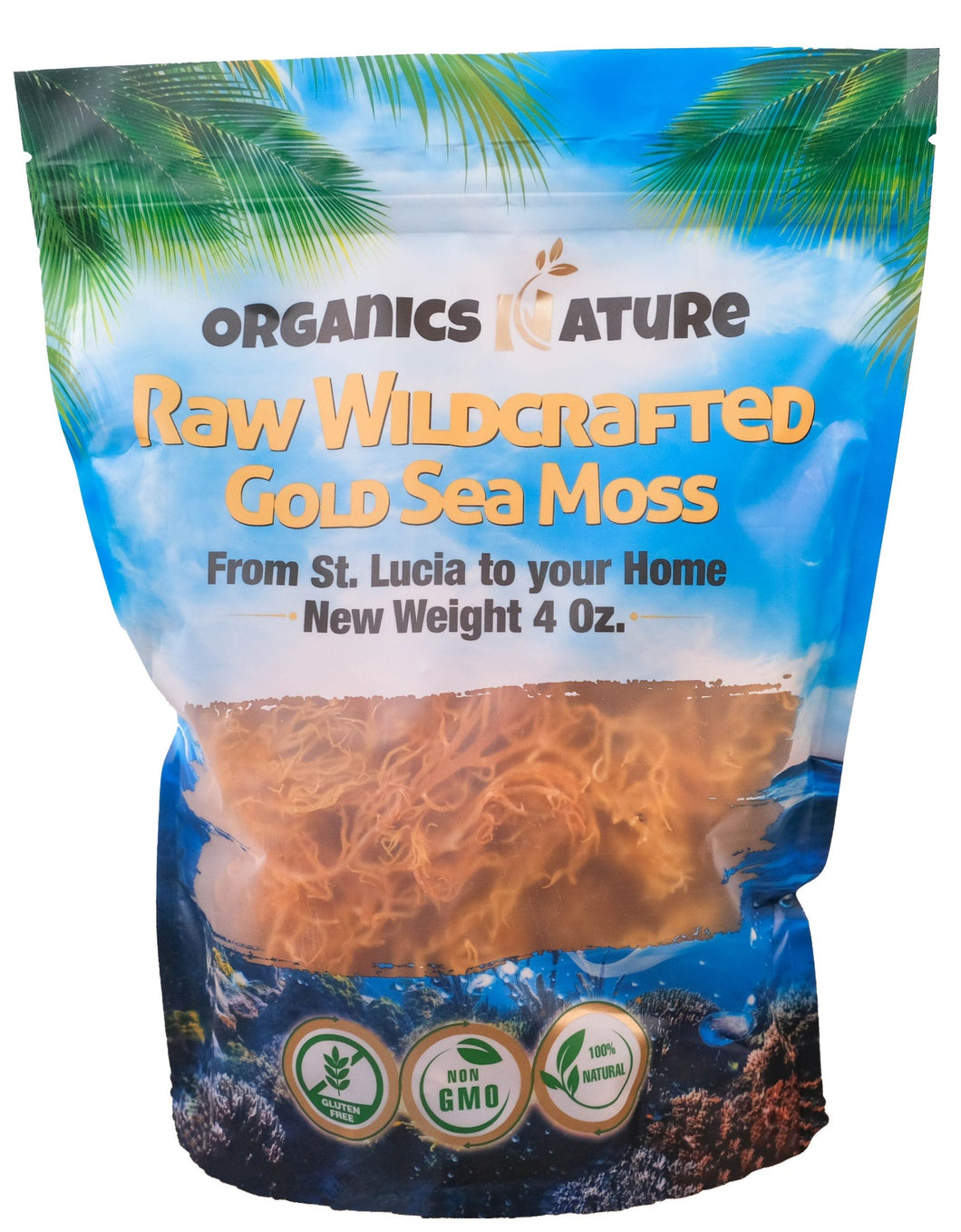 Raw Wildcrafted Dried Sea Moss 4oz Raw Irish Sea Moss Organics Nature