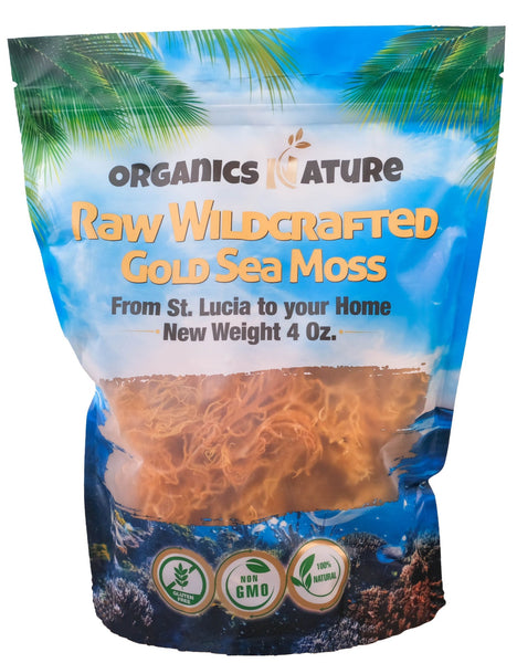 Raw wildcrafted gold sea moss