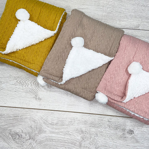 Personalised PomPom Blankets