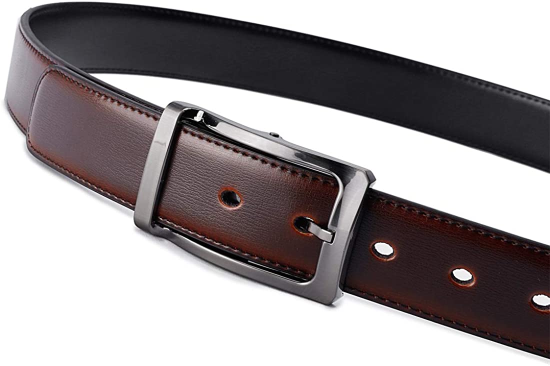 Men's Reversible Leather Belt Strap