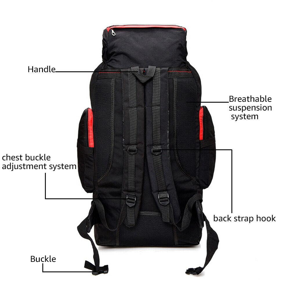 80L Waterproof Hiking Backpack - Durable, Large Capacity, Lightweight -  Perfect for Outdoor Adventure and Travel