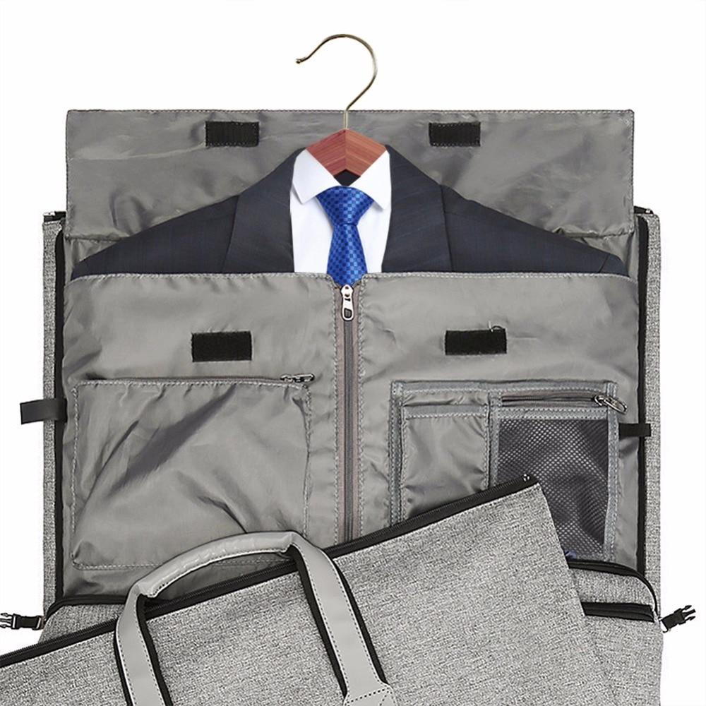 2-in-1 Hanging Suit Travel Bag Carry-on Garment Bag Convertible Duffel Bag