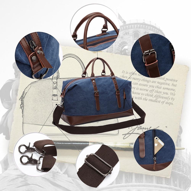 PU Leather Handheld Traveling Bag Large-Capacity Travel Bag Men