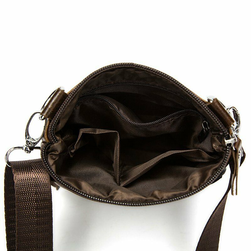 MRoyale™ Men's Small Leather Crossbody Messenger Bag