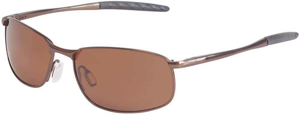 MROYALE™ 2-Pack Polarized 'Curve Wrap' Metal Sunglasses - Men's