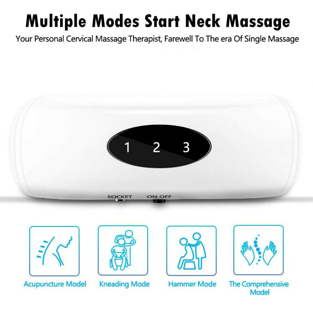 Soothely Neck Massager, Soothely Portable Neck Massager with 3 Modes 15  Intensities, Soothely Neck Massager with Heat, Soothely Neck Massager  Kneading