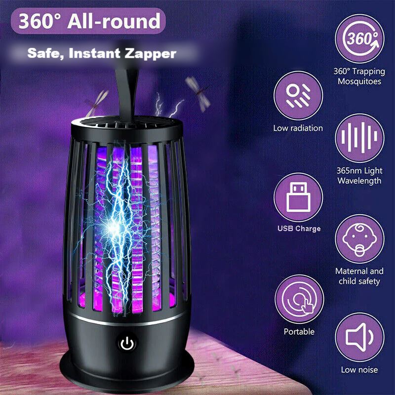 SMAXPro™ LED Rechargeable Mosquito Killer: Electric Bug Zapper Lamp -  EliteDealsOutlet