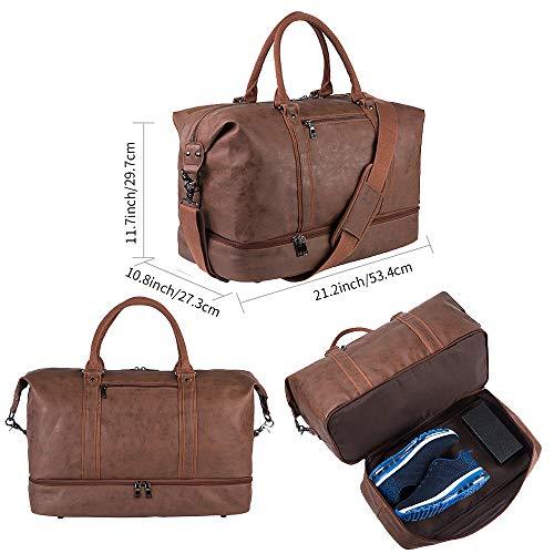 FR Fashion Co. 21 Men's Oversized Leather Duffle Bag