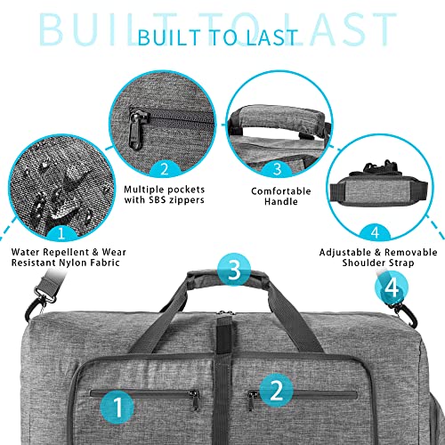 This Fold-up Duffle Bag Is Packable, Water-resistant, and