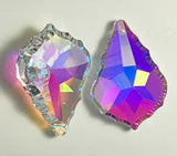 Set of 20 - Asfour Crystal, Clear AB, Lead Crystal, Pendeloque Crystals #911 - 38 MM