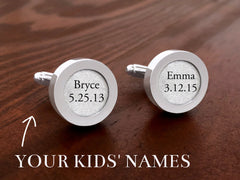 Father's Day Cufflinks | Customized 