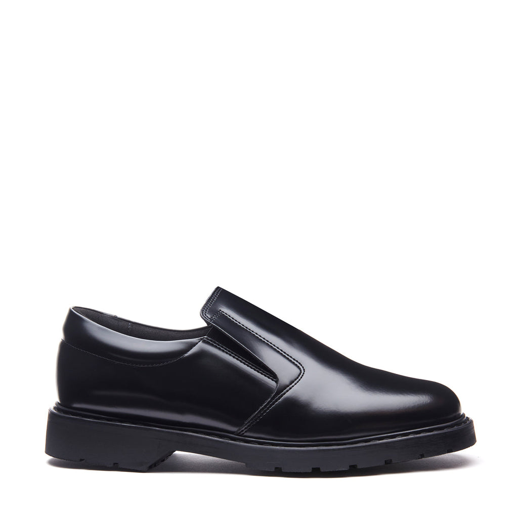 SOLOVAIR / Black 4 Eye Gibson Shoe UK8(26cm) - メンズファッション