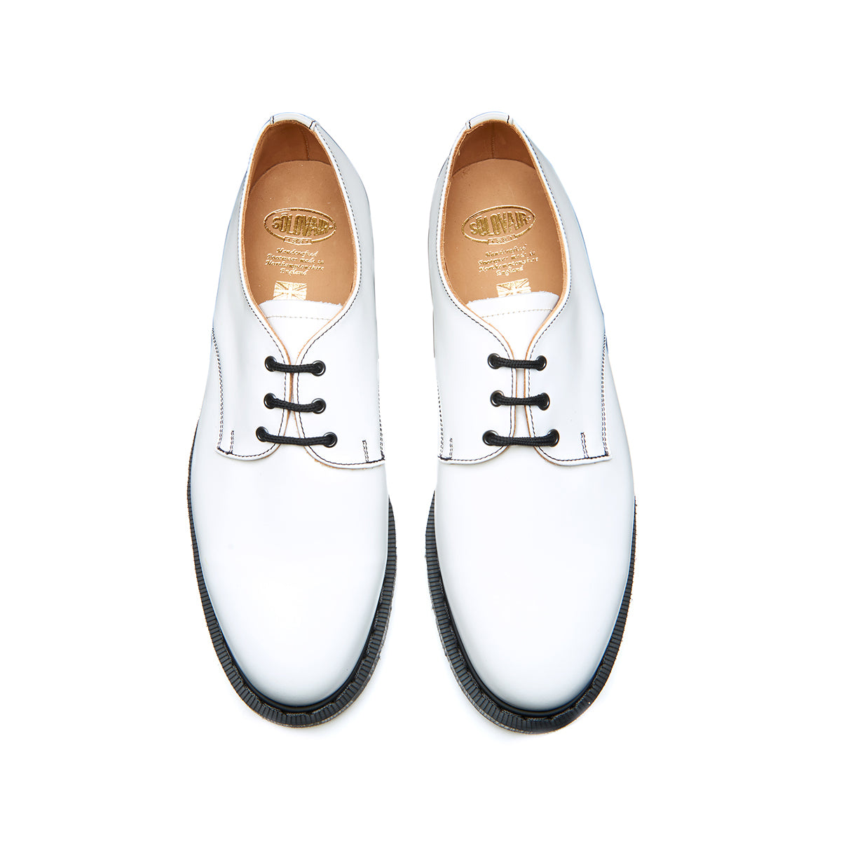 White Hi-Shine Gibson Shoe