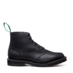 black greasy 8 eye derby boot