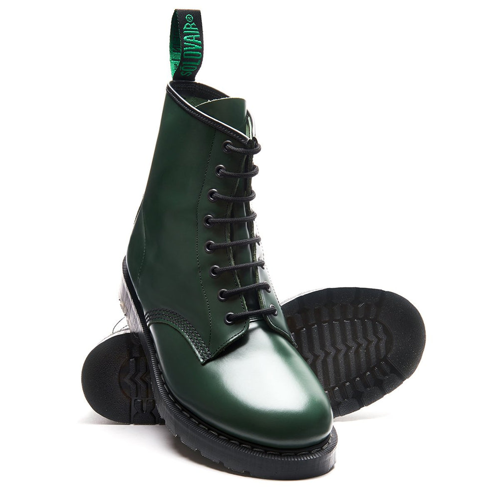 Green Hi-Shine 8 Eye Derby Boot | Solovair | Handmade in England – NPS ...