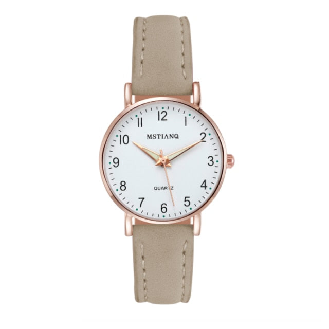 Fashion Casual Leather Belt Watches Simple' Small Dial Quartz Clock Dress Wrist watches