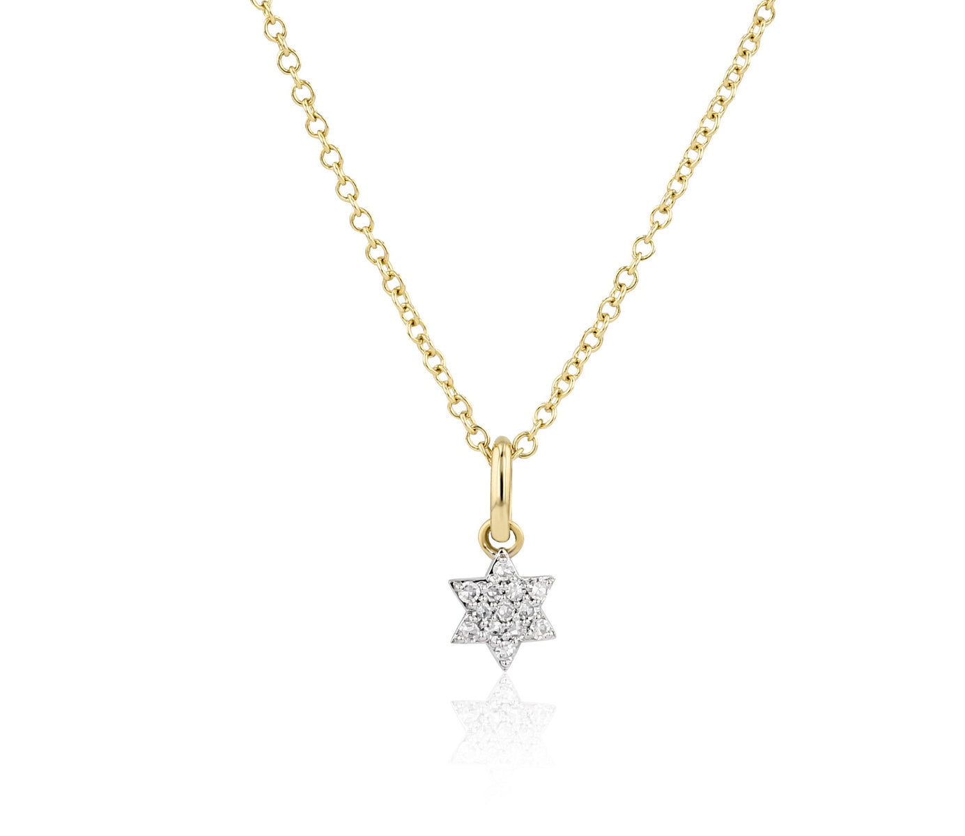 Micro Infinity Star of David Necklace