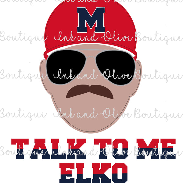Talk To Me ELKO Hand Drawn Digital PNG Design