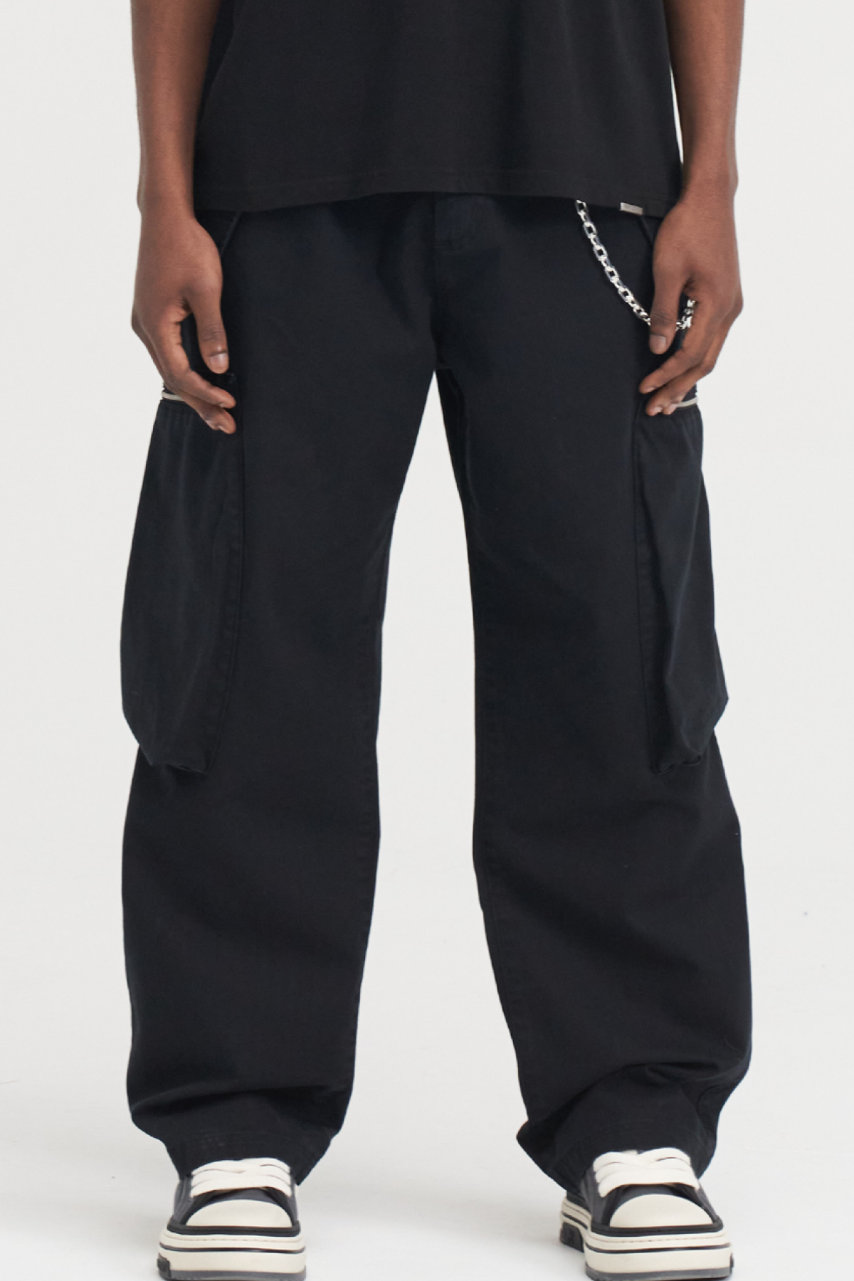 Represent Embossed Utility Pant - Black/Iron - Due West