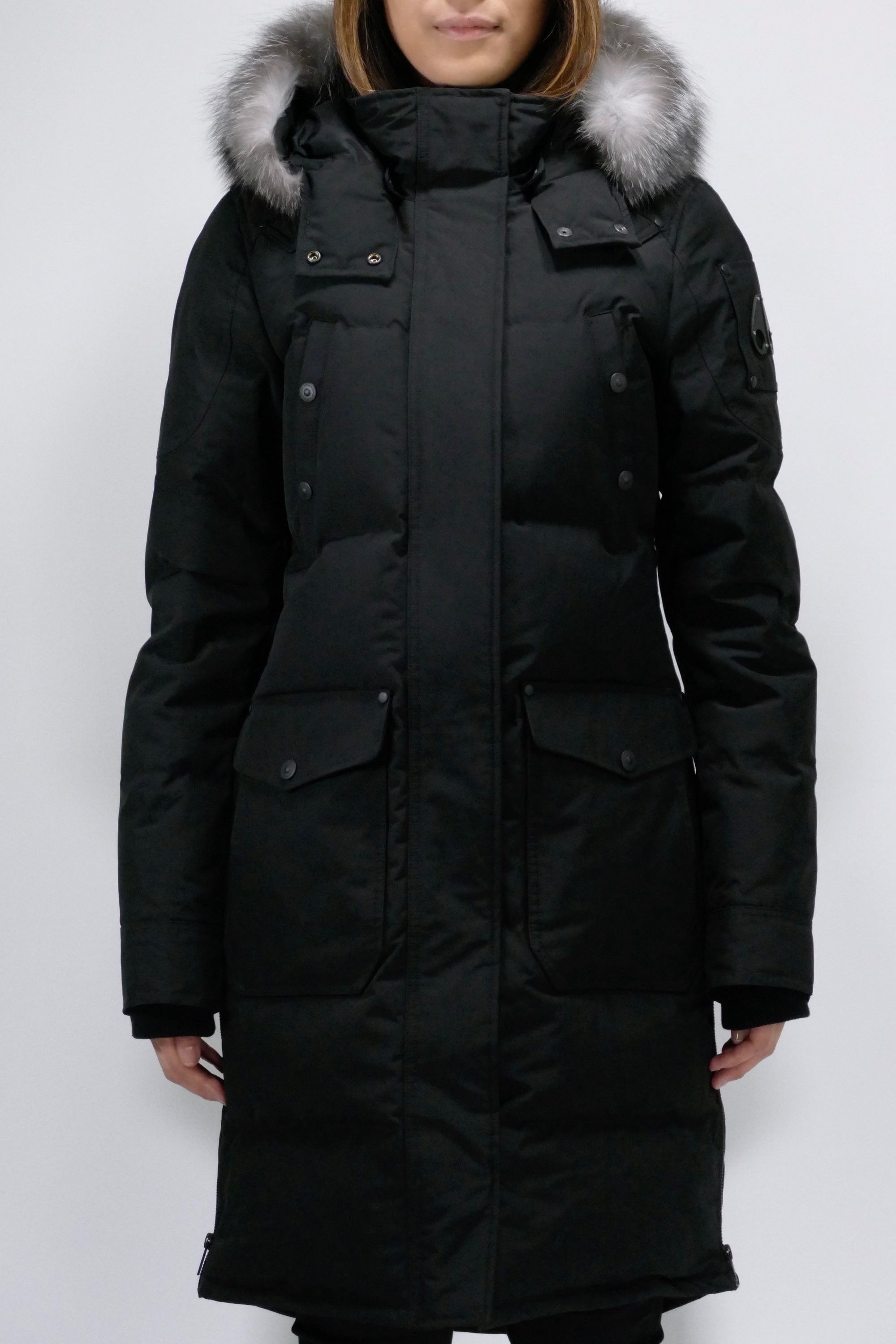 Moose Knuckles Womens Down *Parka Cloud Fur - Black/Natural - Due West