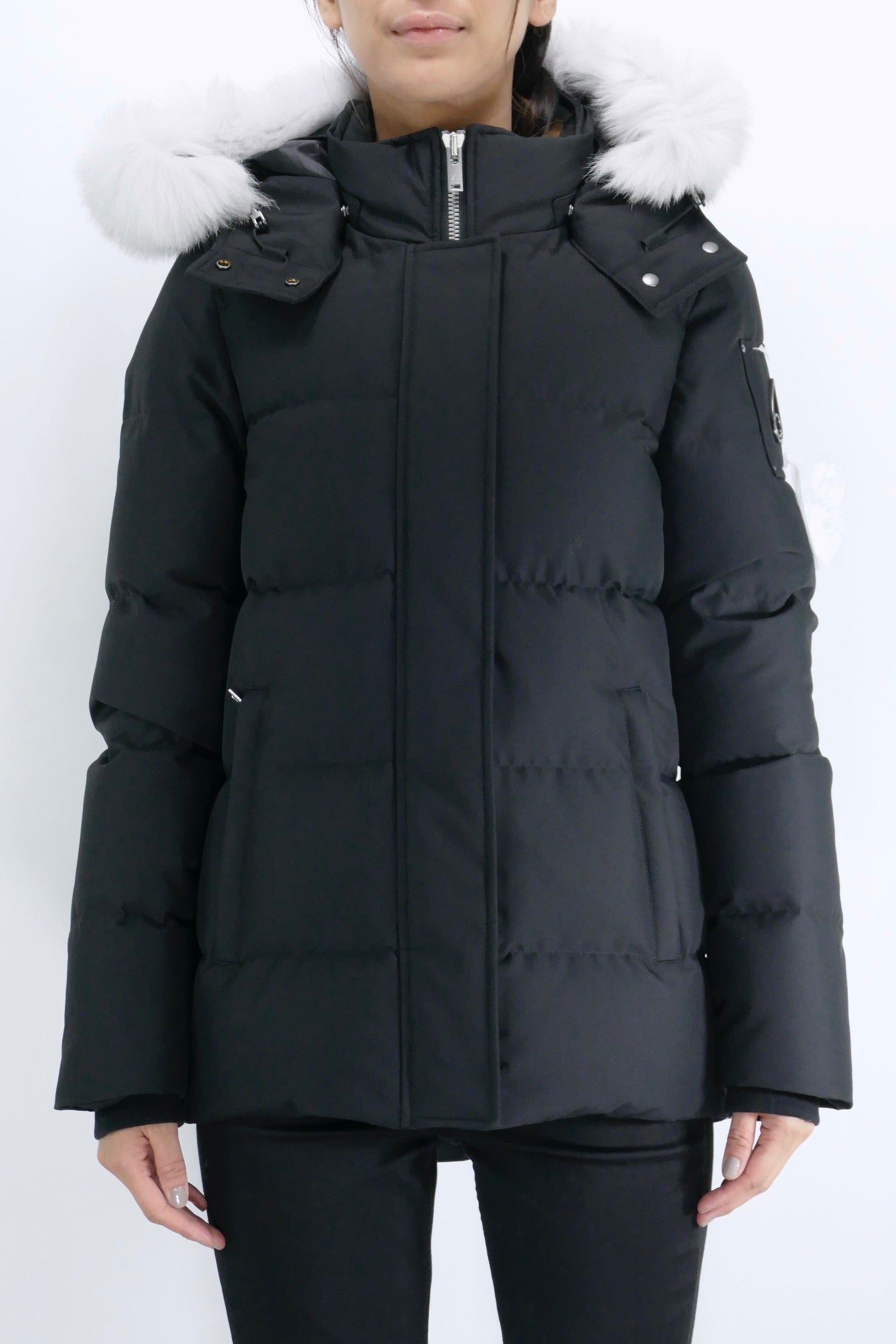 Moose Knuckles Womens Down *Parka Cloud Fur - Black/Natural - Due West