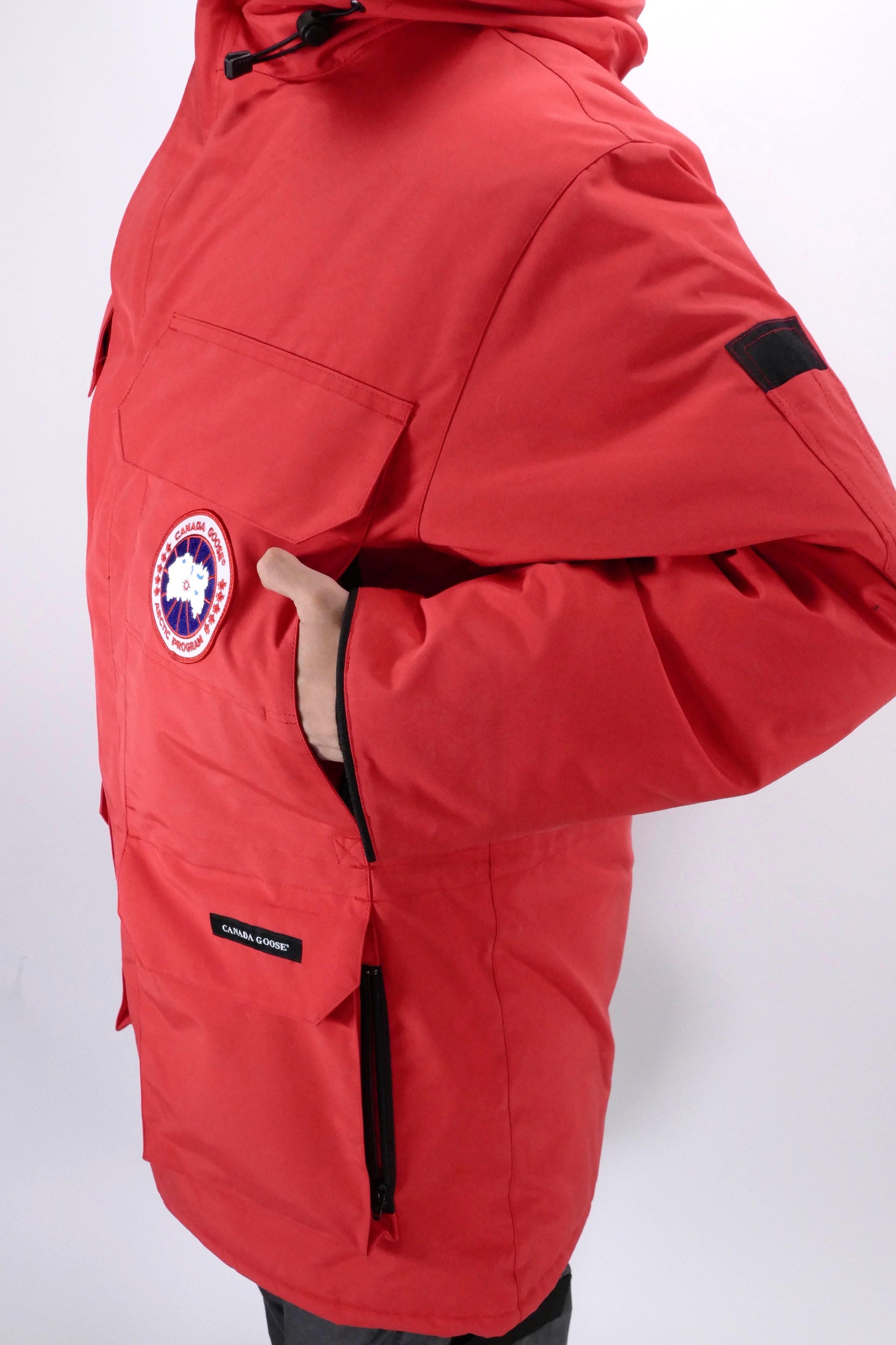 canada goose red parka mens