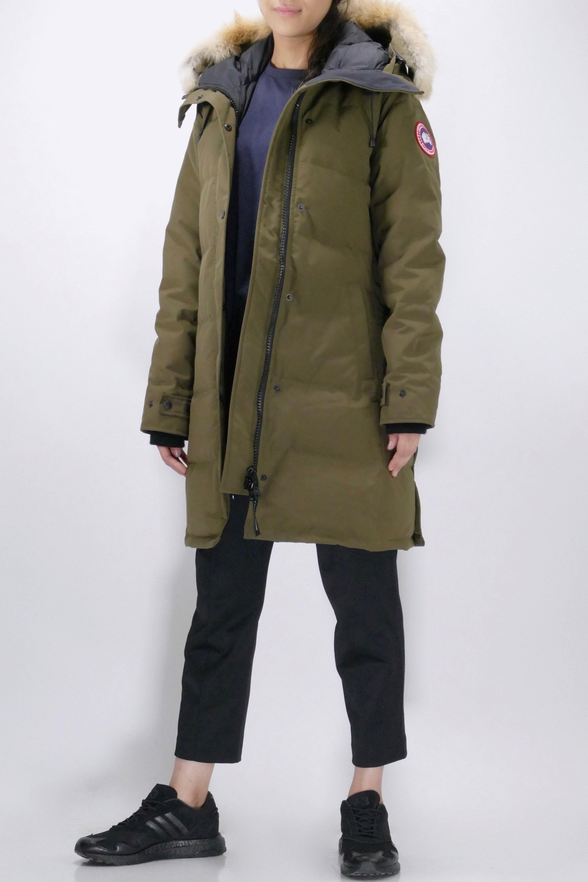 Canada Goose Womens Down Parka Shelburne Military Green Due West