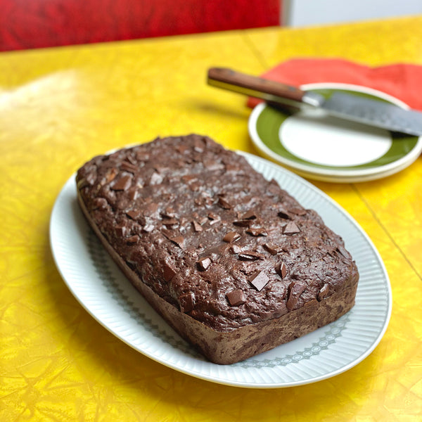 Chocolate Banana bread with sunflower seed butter