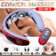 Smart Electric Neck and Back Pulse Massager Wireless Heat Cervical Relax Pain Relief - Ecart