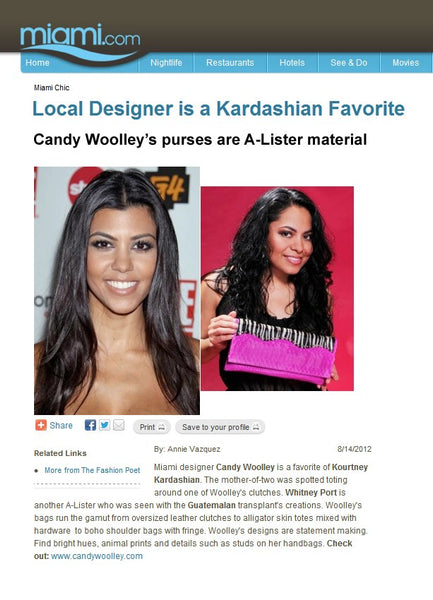 Miami.com Kardashian Favorite bags by Candy Woolley