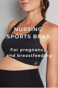Nursing sports bra