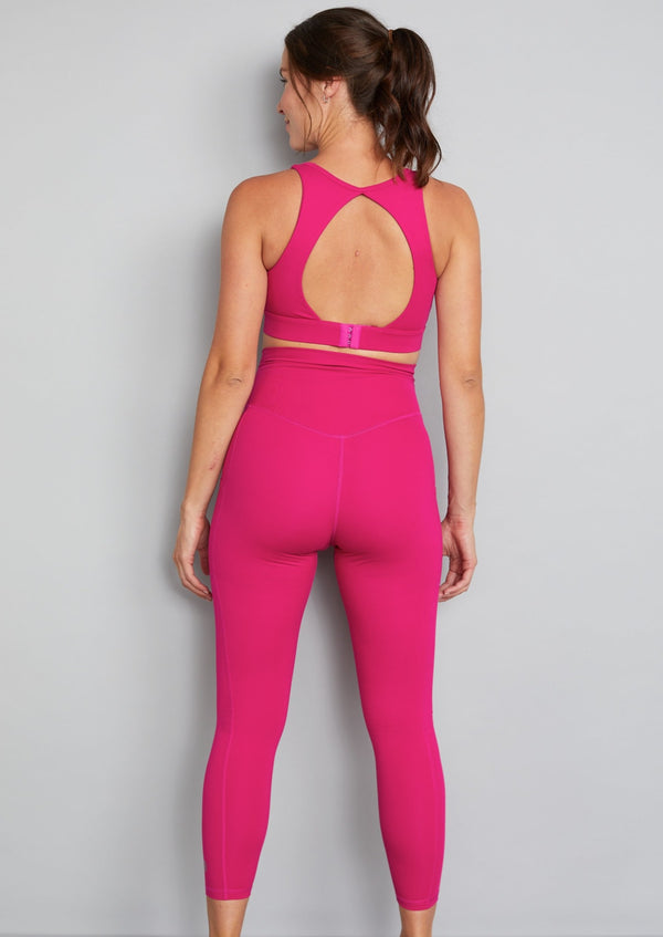 Flounce London Maternity gym leggings with booty sculpt in logo