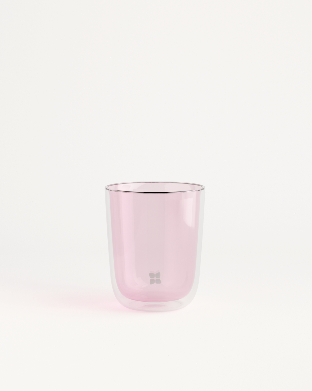 Glass Cup Set Double-Walled Glass incl. Sip Lid