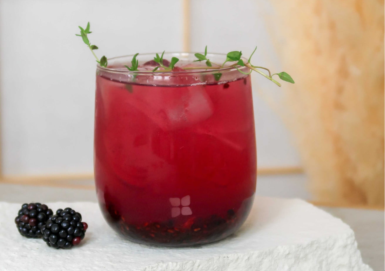 Blackberry Thyme Mocktail Recipe