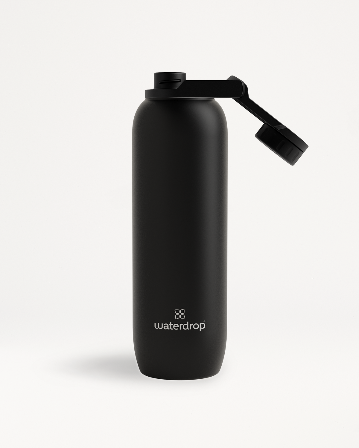 Waterdrop All-Purpose Ultralight · Spout Lid - Black Matt - 41 oz - Stainless Steel Water Bottle - Plastic Free Water Bottle