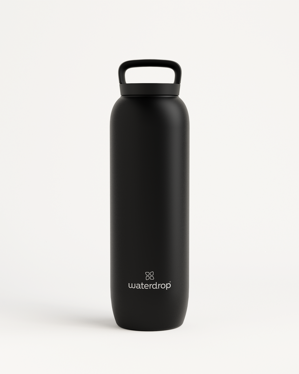 Waterdrop All-Purpose Ultralight · Loop Lid - Black Matt - 41 oz - Stainless Steel Water Bottle - Plastic Free Water Bottle