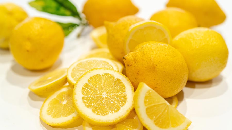 clean oven with lemons