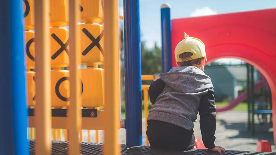 how to clean plastic playground equipment