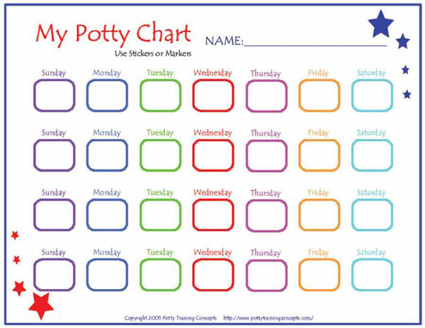 sticker for potty training