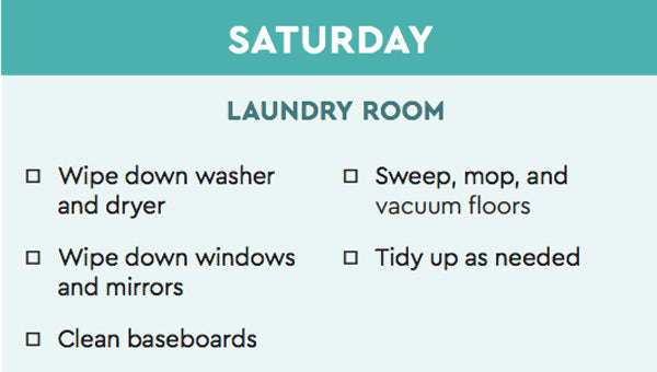 what is a good house cleaning schedule