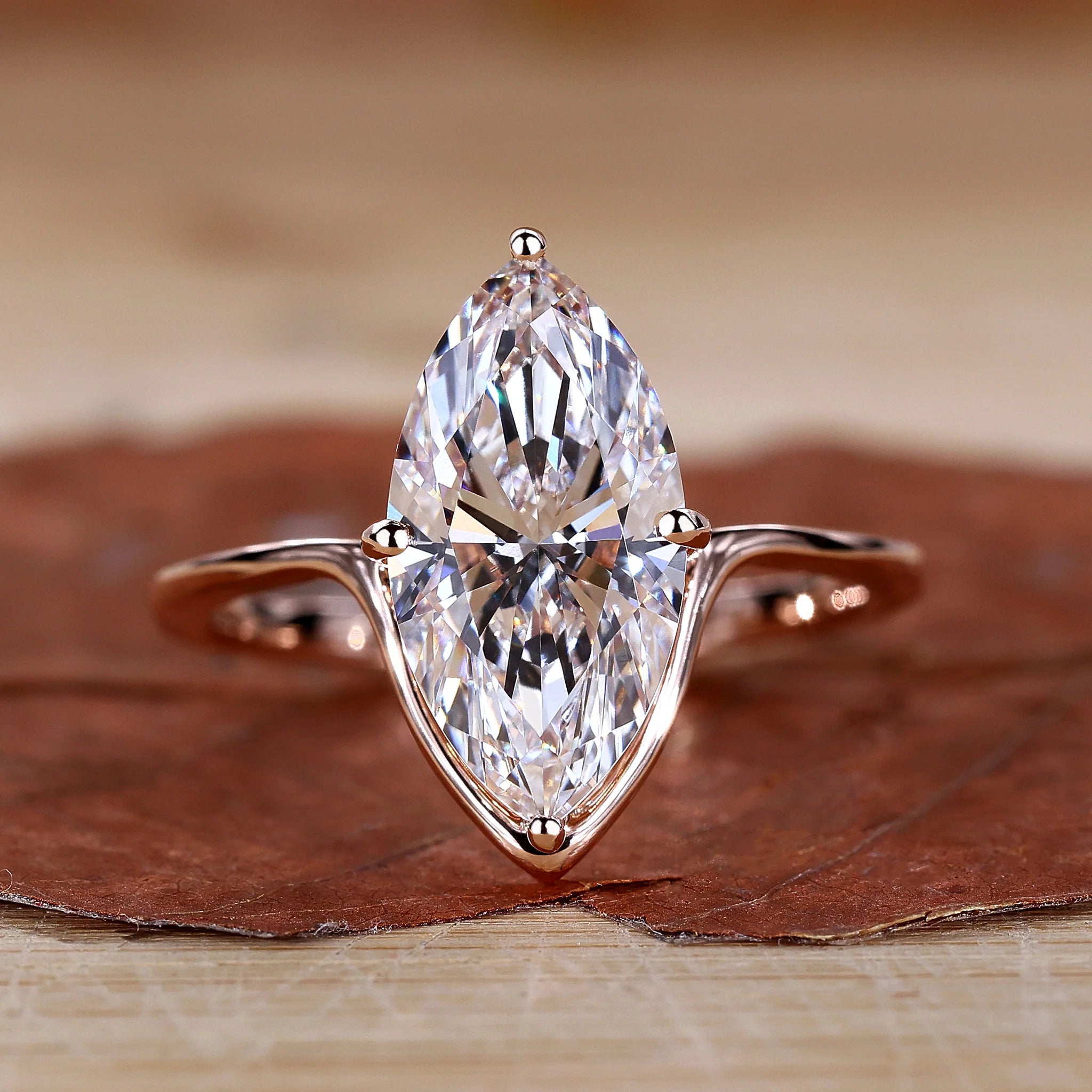 Marquise Diamond Engagement Ring