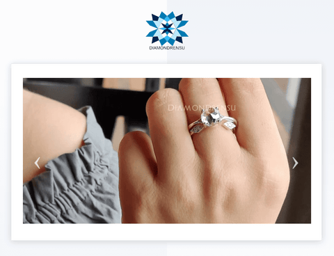 Diamondrensu Moissanite Engagement Ring Vs Moissanite Bridal Set