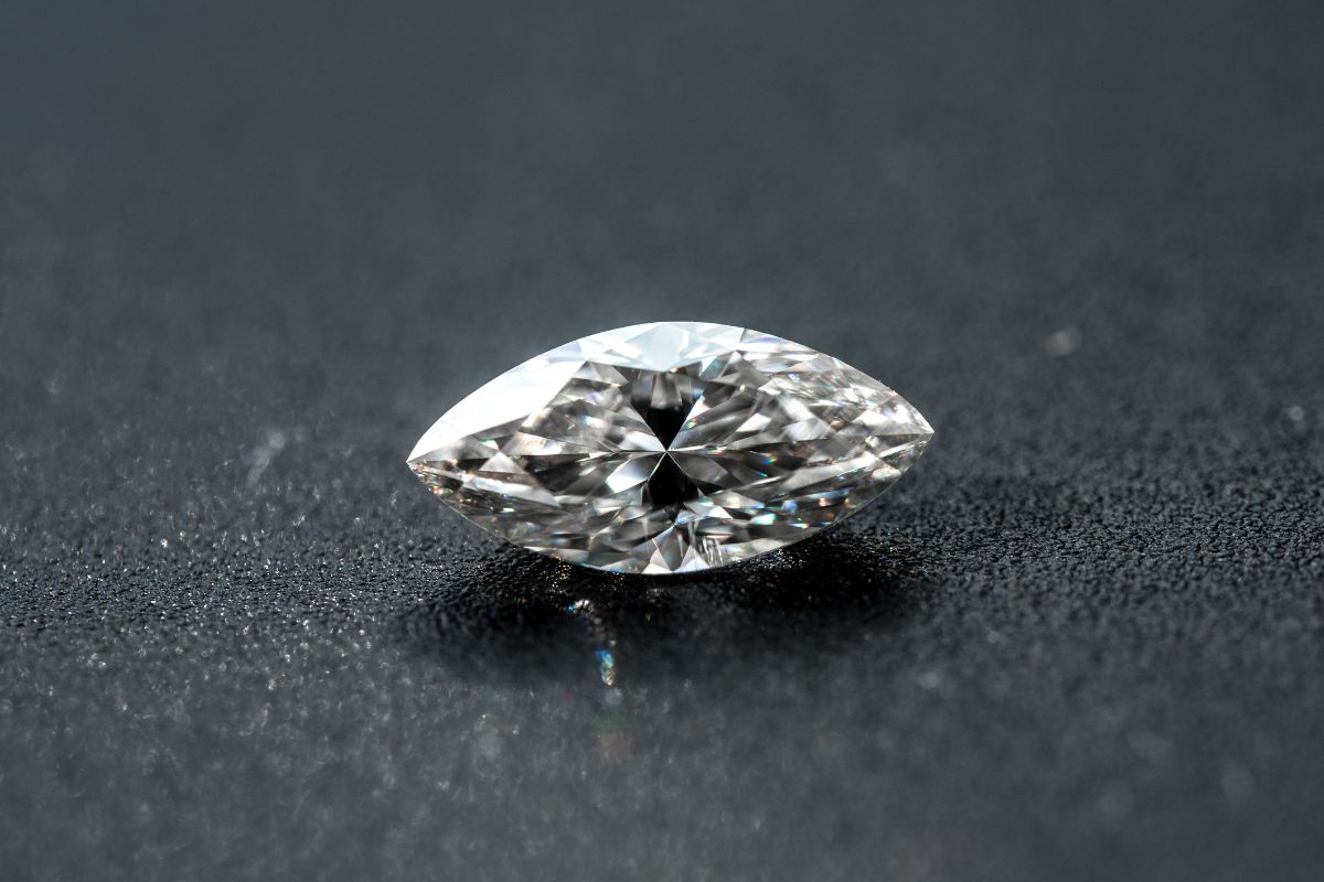 A beautiful Marquise Cut diamond.