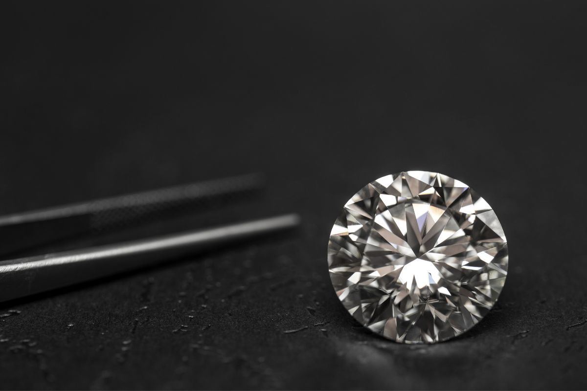 A beautiful sparkling excellent cut diamond.