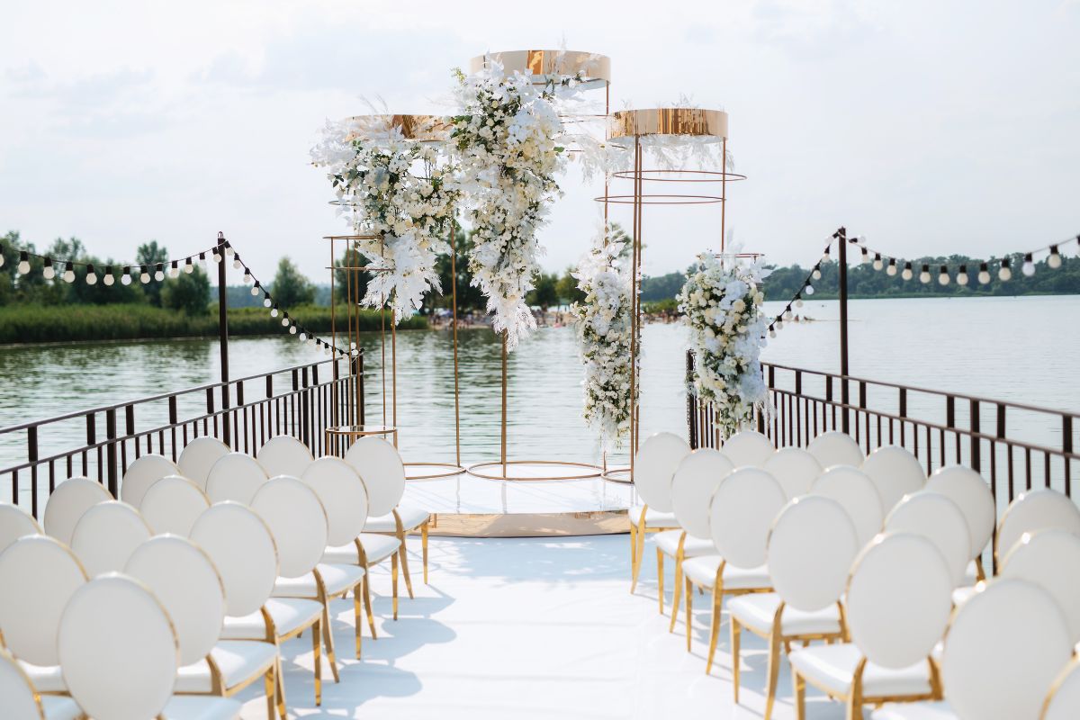 A beautiful wedding area for the couple.