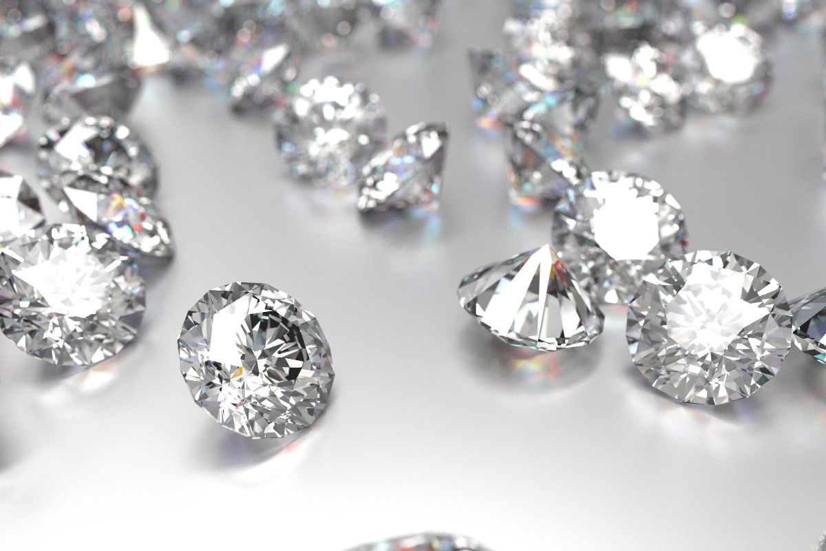 A collection of beautiful d color diamond.