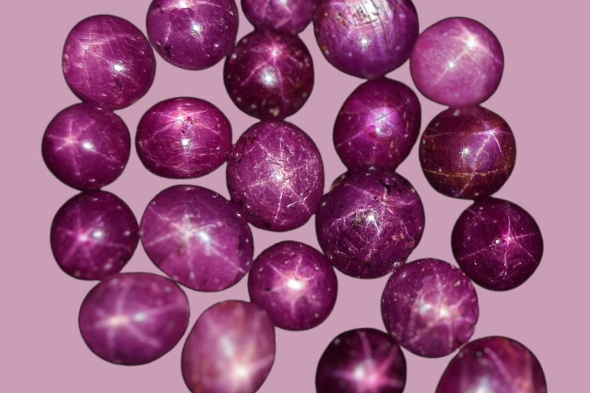 A collection of star rubies