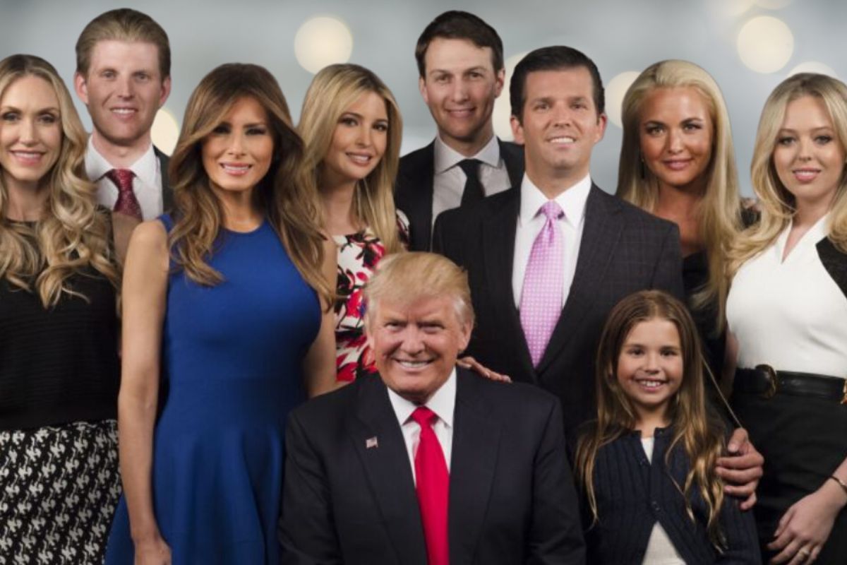 A family photo of Melenia trump